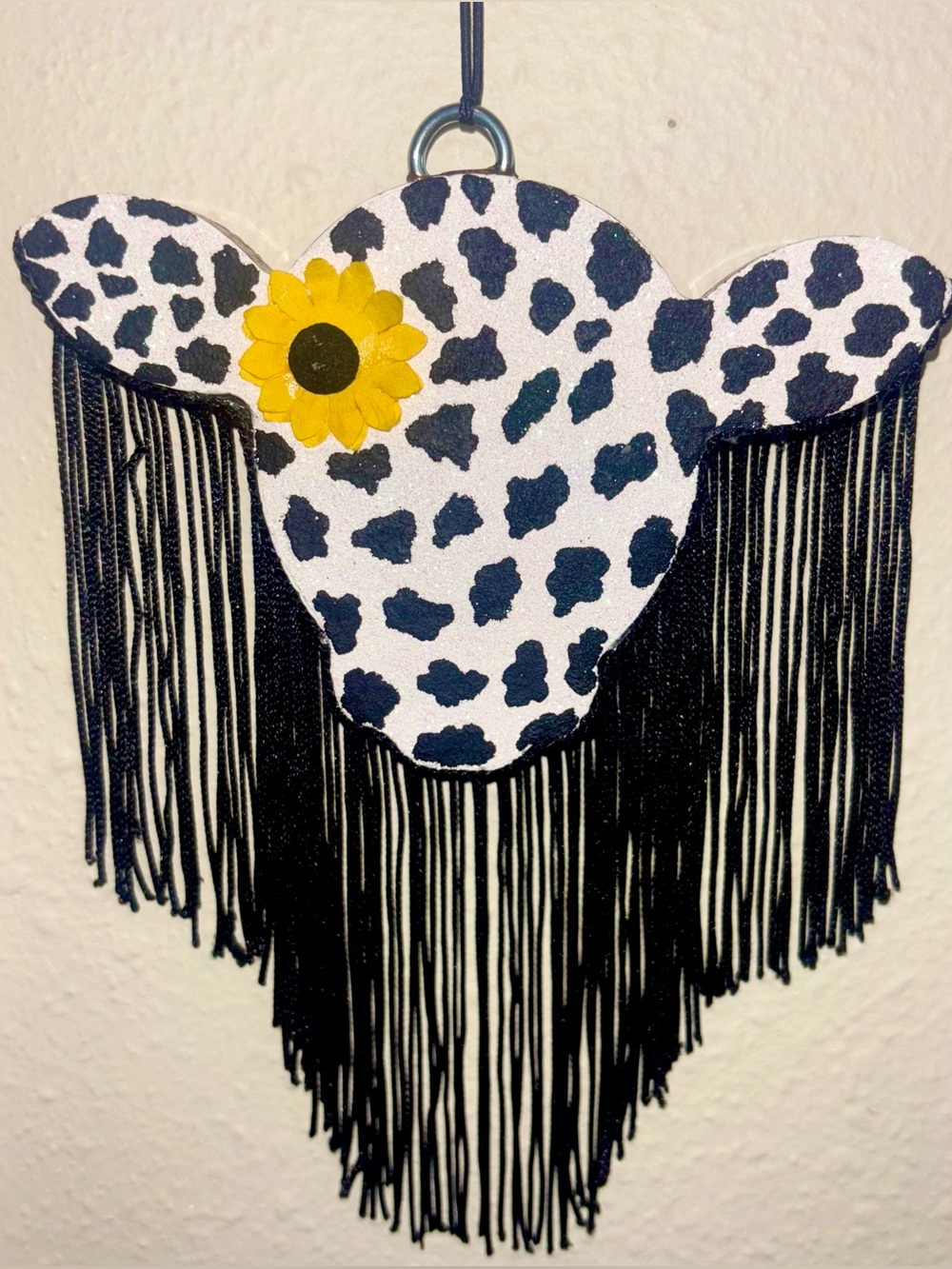 Cow Freshie With Sunflower